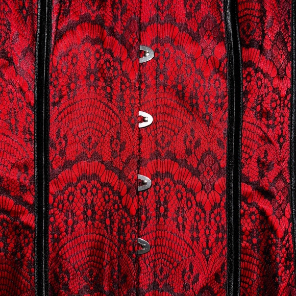 Red Adore Me Corset - Picture 3 of 3